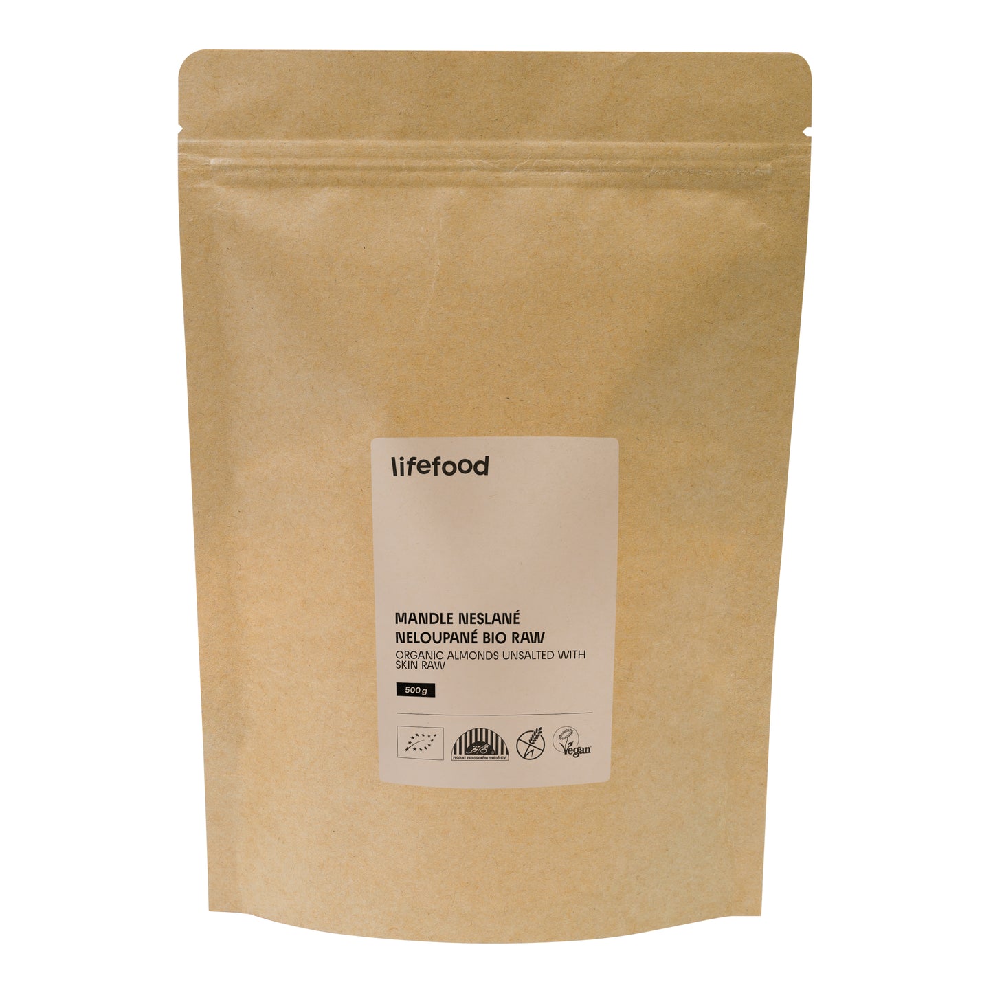 140059 Mandle RAW 500 g BIO   LIFEFOOD-1